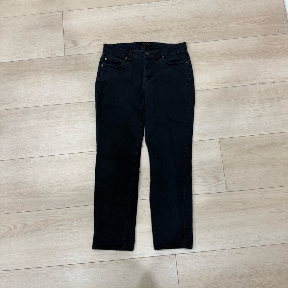 Talbots Dark Blue Straight Leg Jeans Size 6 Stretch Denim